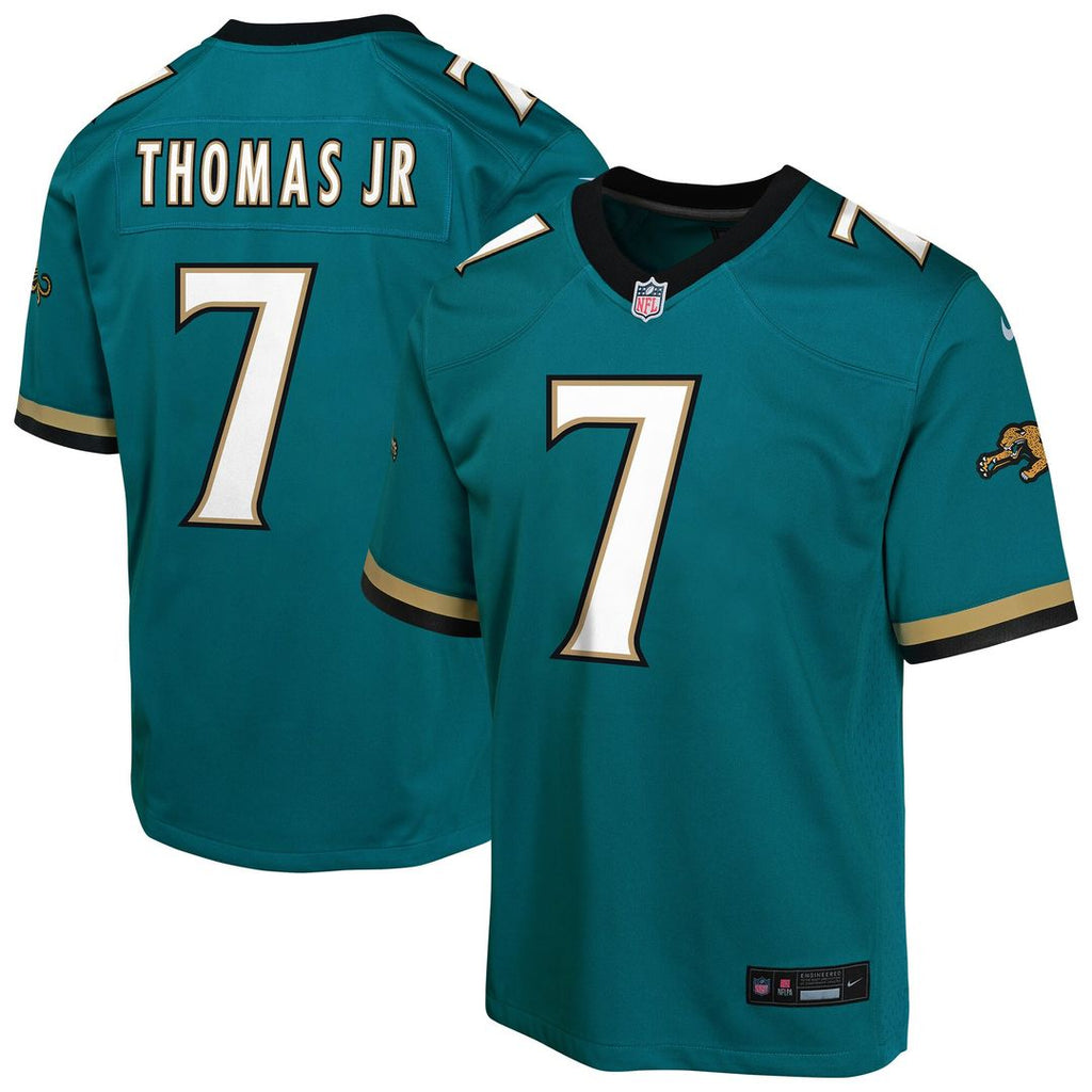 Brian Thomas Jr. Jacksonville Jaguars Nike Youth Alternate 2 Prowler Throwback Game Jersey - Teal