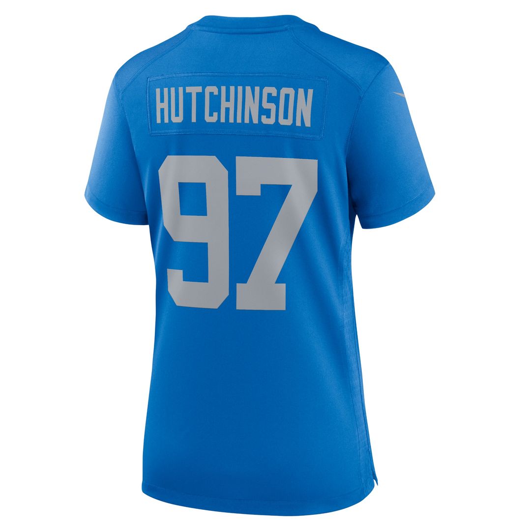 Aidan Hutchinson Detroit Lions Nike Women's Alternate Game Jersey - Blue