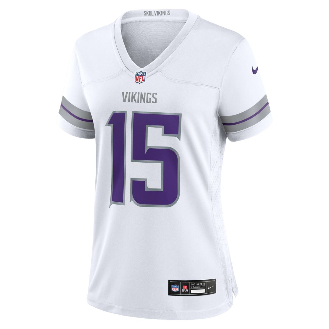 Dallas Turner Minnesota Vikings Nike Women's Alternate Game Jersey -  White