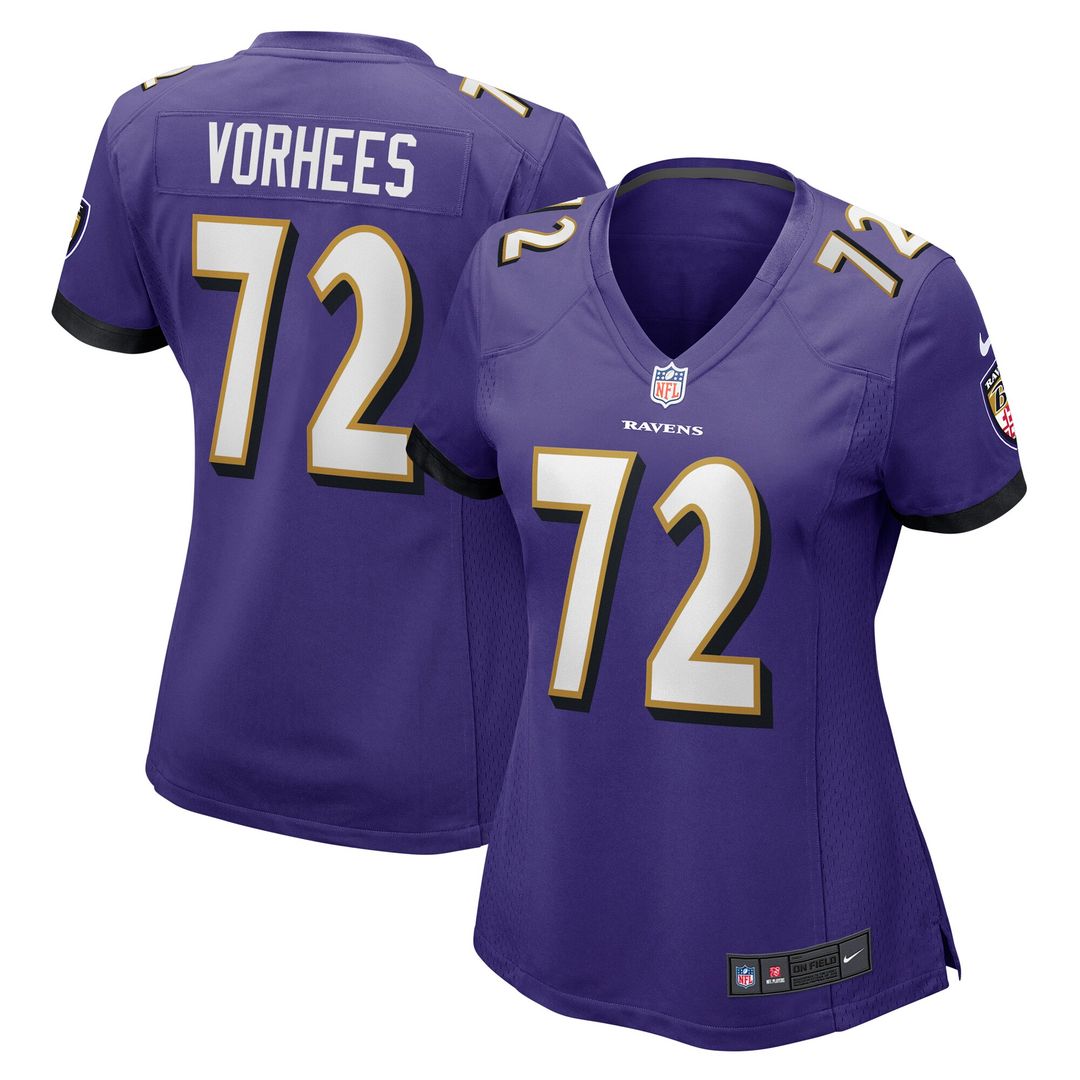 Andrew Vorhees Baltimore Ravens Nike Women's  Game Jersey -  Purple