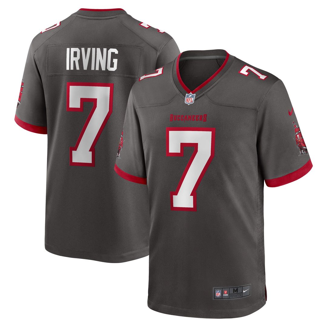 Bucky Irving Tampa Bay Buccaneers Nike Alternate Game Jersey -  Pewter