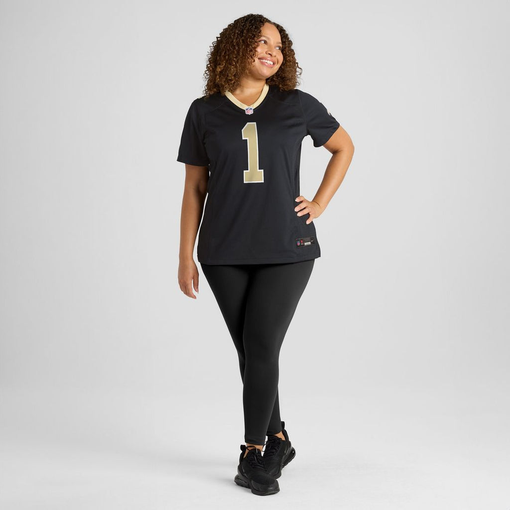 Number 1 Bride New Orleans Saints Nike Women's Game Jersey - Black