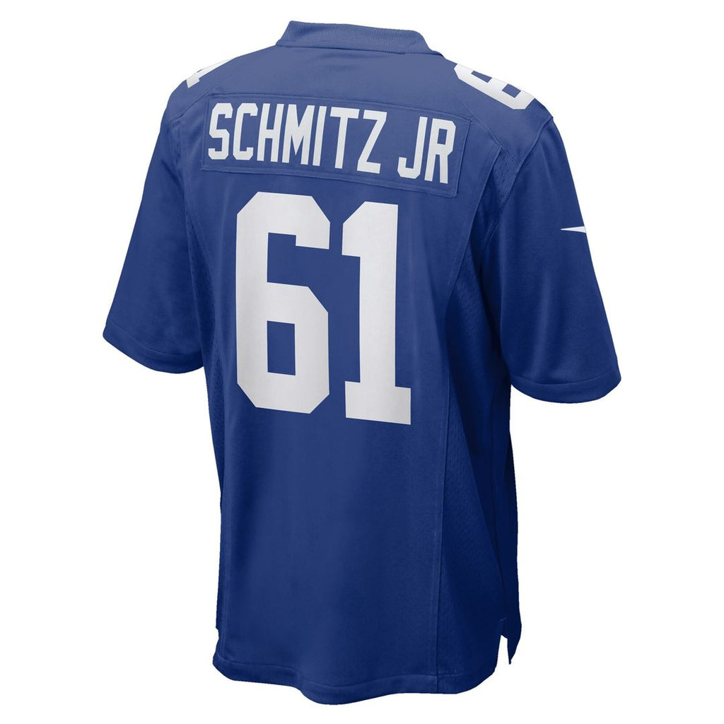 John Michael Schmitz Jr. New York Giants Nike Team Game Jersey -  Royal