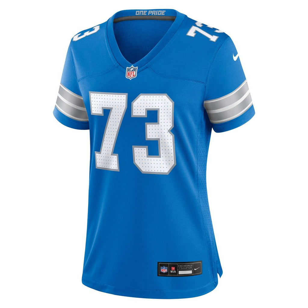 Christian Mahogany Detroit Lions Nike Women's Team Game Jersey -  Blue