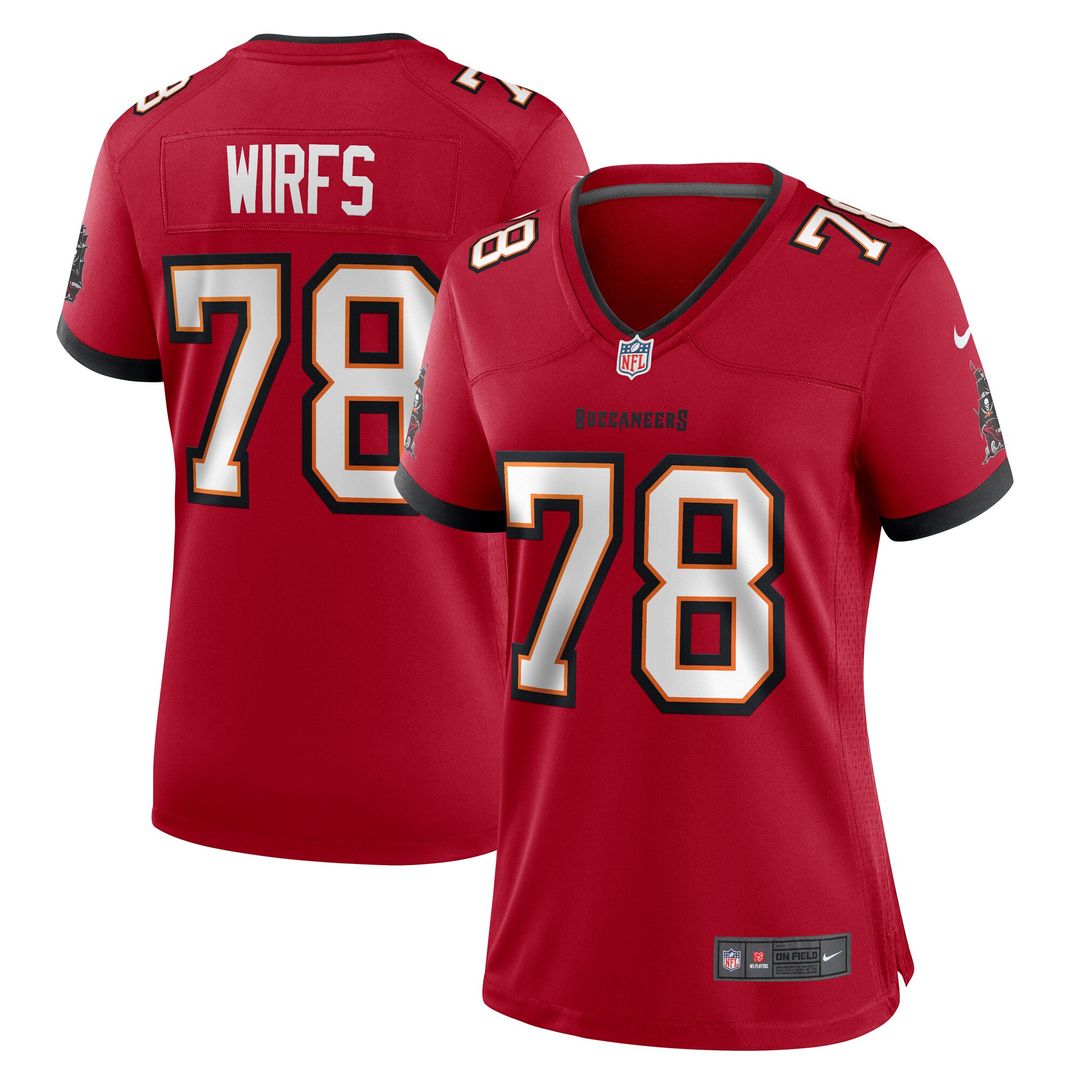 Tristan Wirfs Tampa Bay Buccaneers Nike Women's Team Game Jersey -  Red