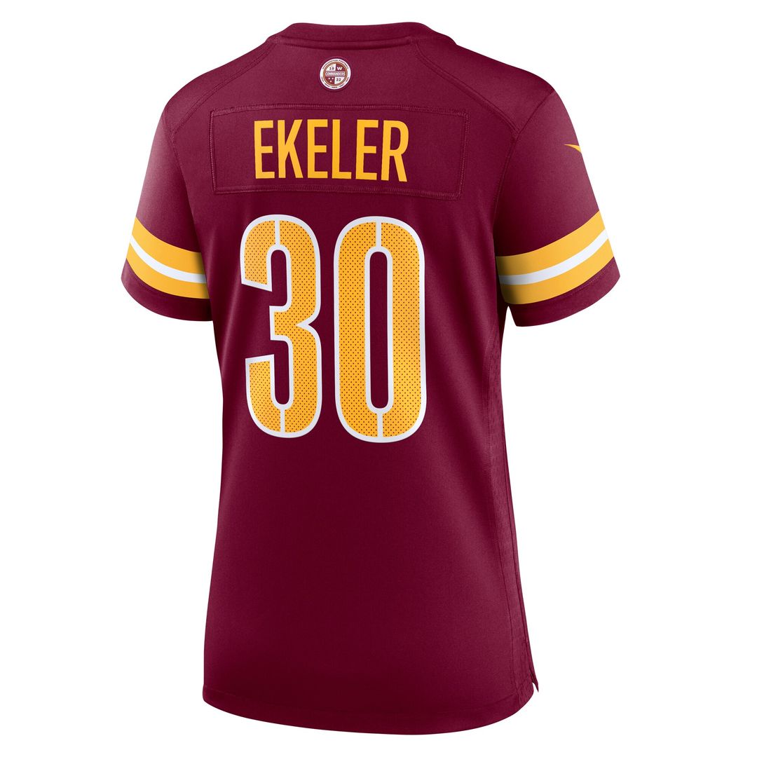 Austin Ekeler Washington Commanders Nike Women's Game Player Jersey - Burgundy
