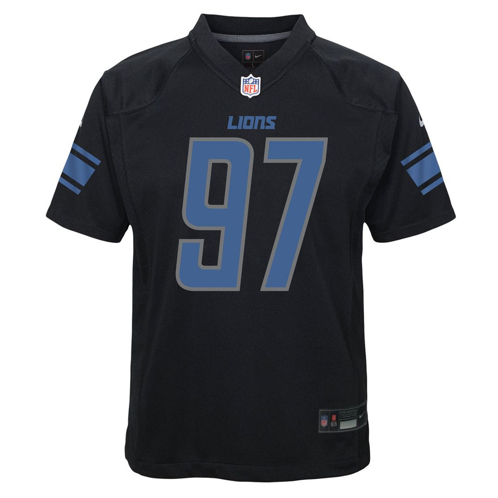 Aidan Hutchinson Detroit Lions Nike Youth Game Jersey - Black