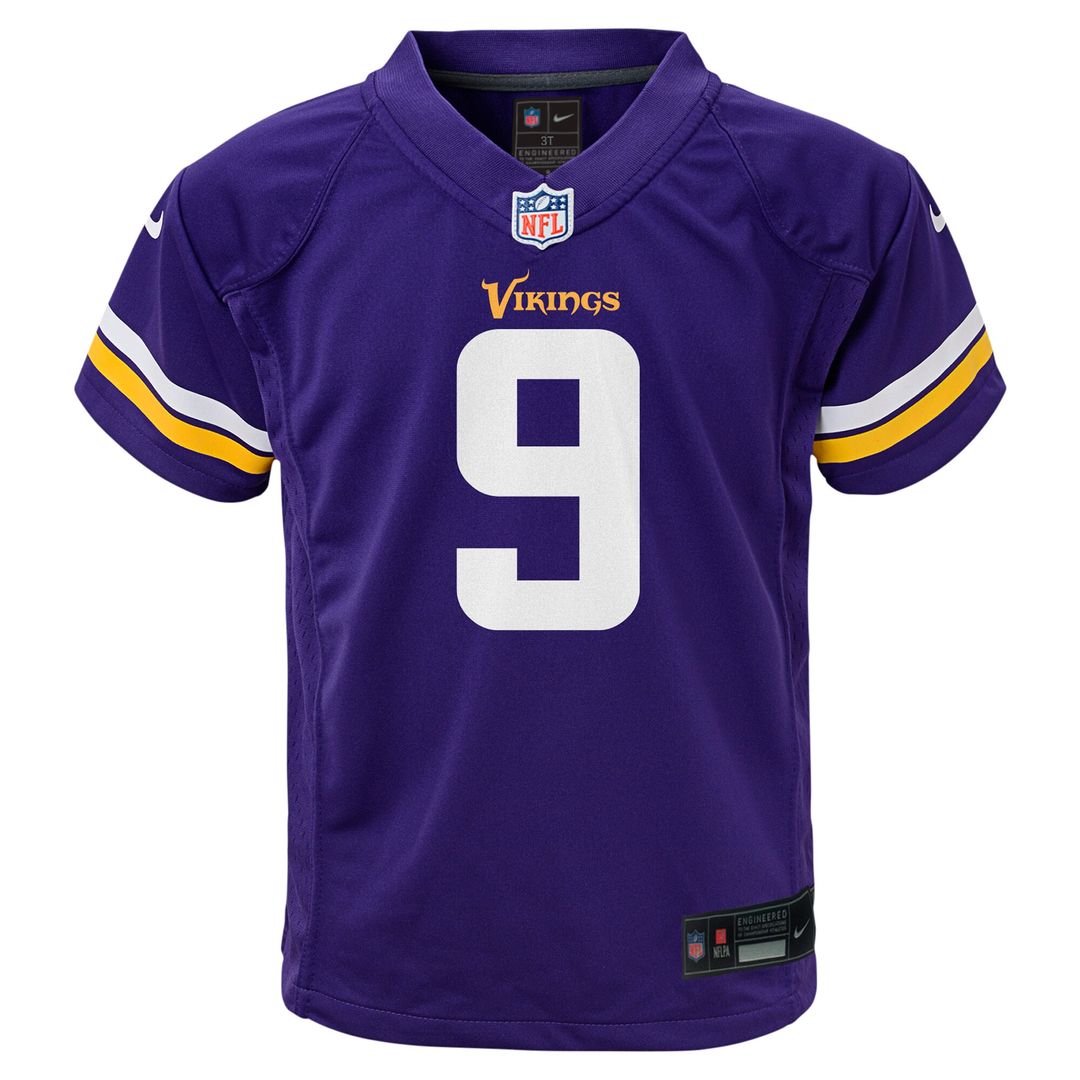 J.J. McCarthy Minnesota Vikings Nike Preschool Player Game Jersey - Purple