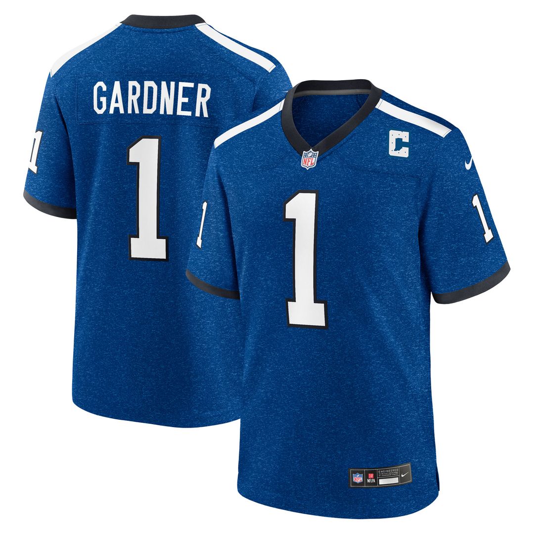 Ahmad Sauce Gardner Indianapolis Colts Nike Alternate 2 Indiana Nights Game Jersey -  Heather Royal