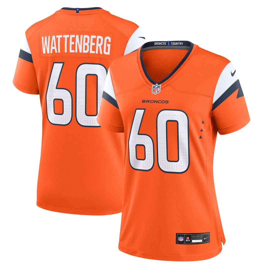 Luke Wattenberg Denver Broncos Nike Women's Team Game Jersey -  Orange