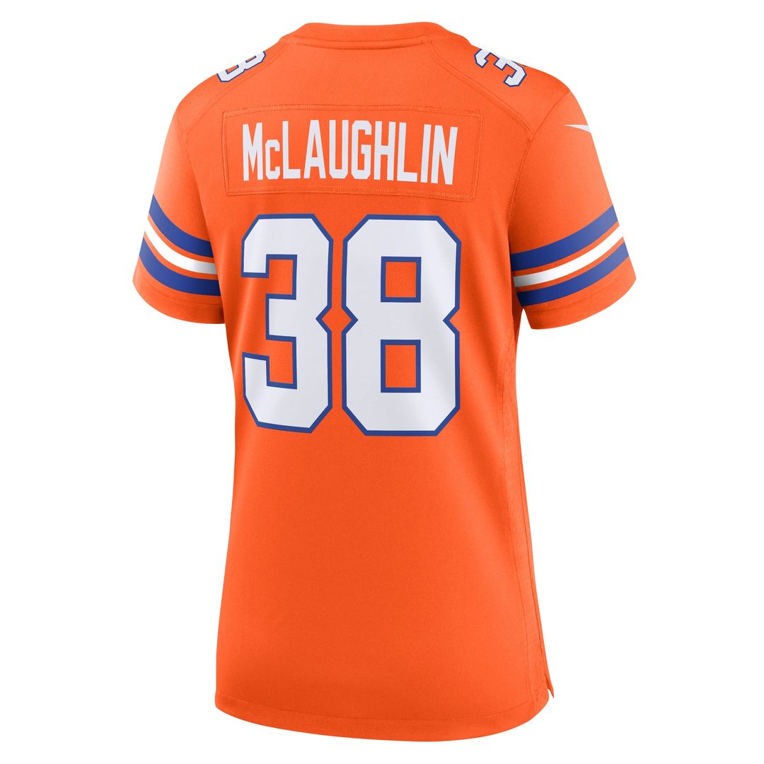 Jaleel McLaughlin Denver Broncos Nike Women's Mile High Collection 1977 Throwback Player Game Jersey - Orange