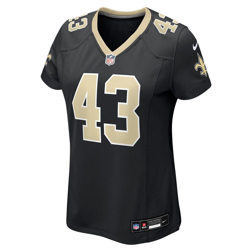 Michael Davis New Orleans Saints Nike Women's Team Game Jersey -  Black