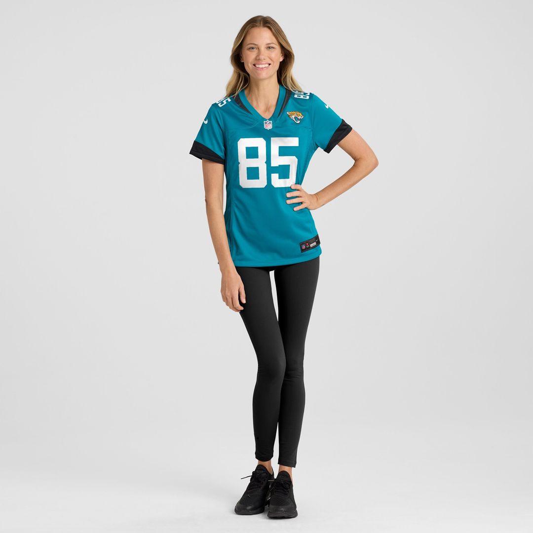 Brenton Strange Jacksonville Jaguars Nike Women's Team Game Jersey -  Teal