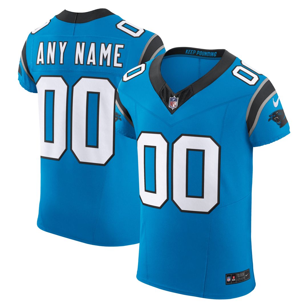 Carolina Panthers Nike Vapor F.U.S.E. Elite Custom Jersey - Blue