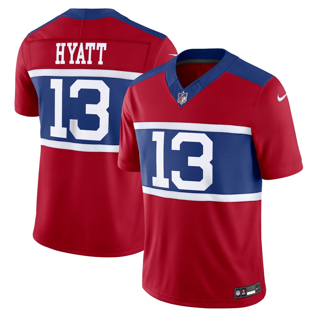 Jalin Hyatt New York Giants Nike Alternate Vapor F.U.S.E. Limited Jersey - Century Red