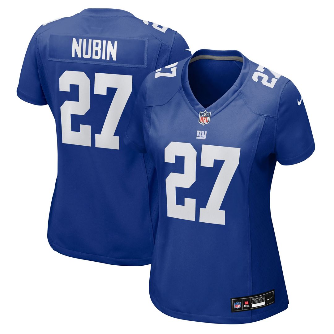 Tyler Nubin New York Giants Nike Women's Team Game Jersey -  Royal