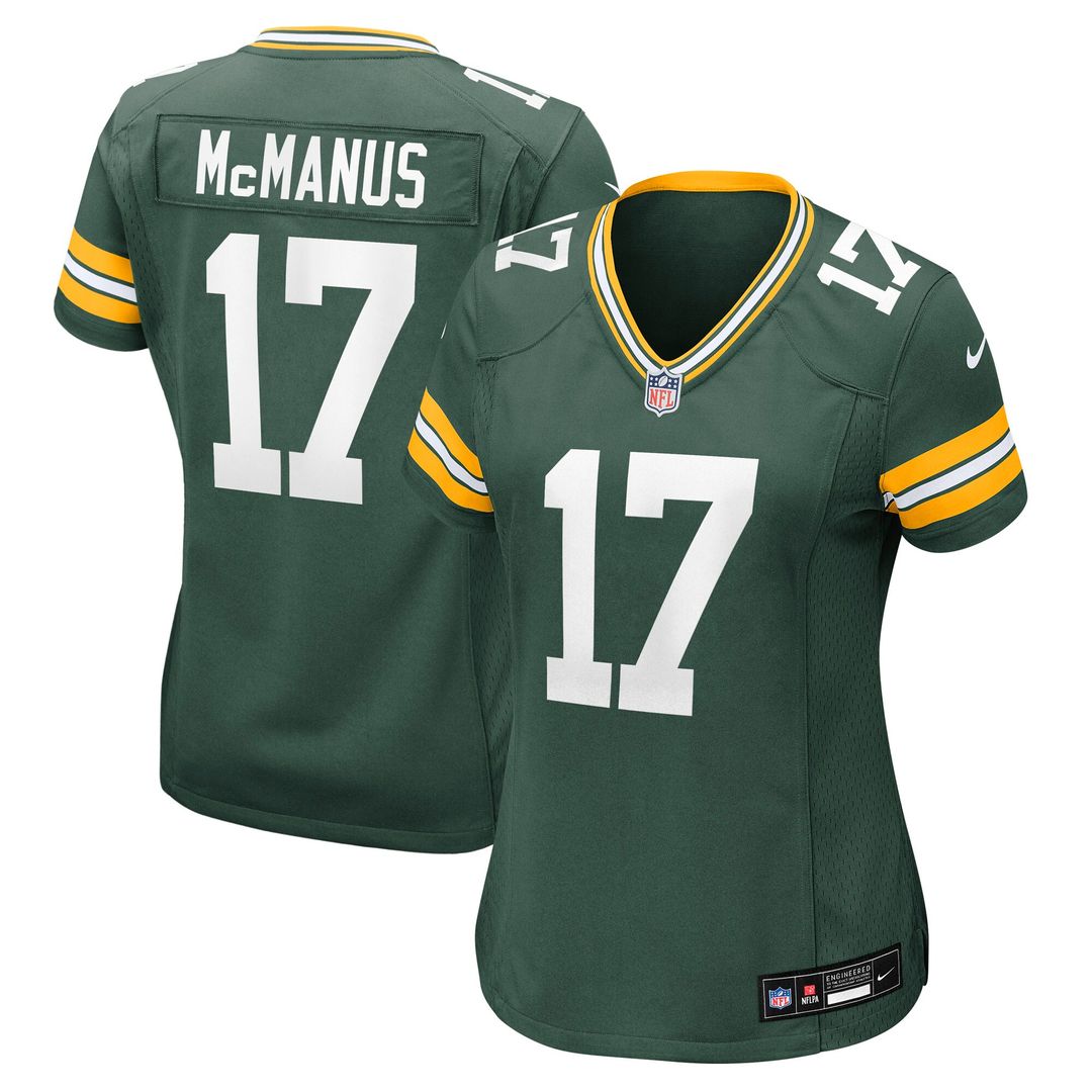 Brandon McManus Green Bay Packers Nike Women's Team Game Jersey -  Green