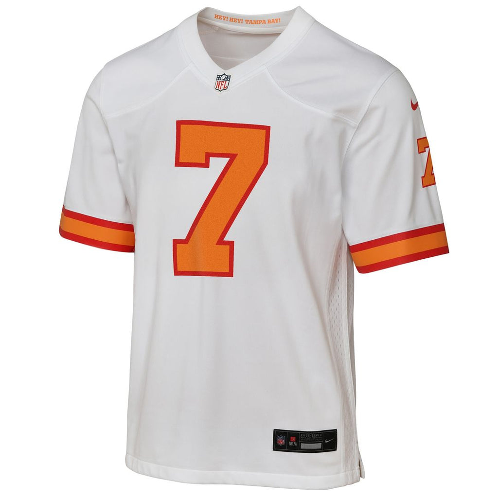 Bucky Irving '76 Tampa Bay Buccaneers Youth  Game Jersey - White