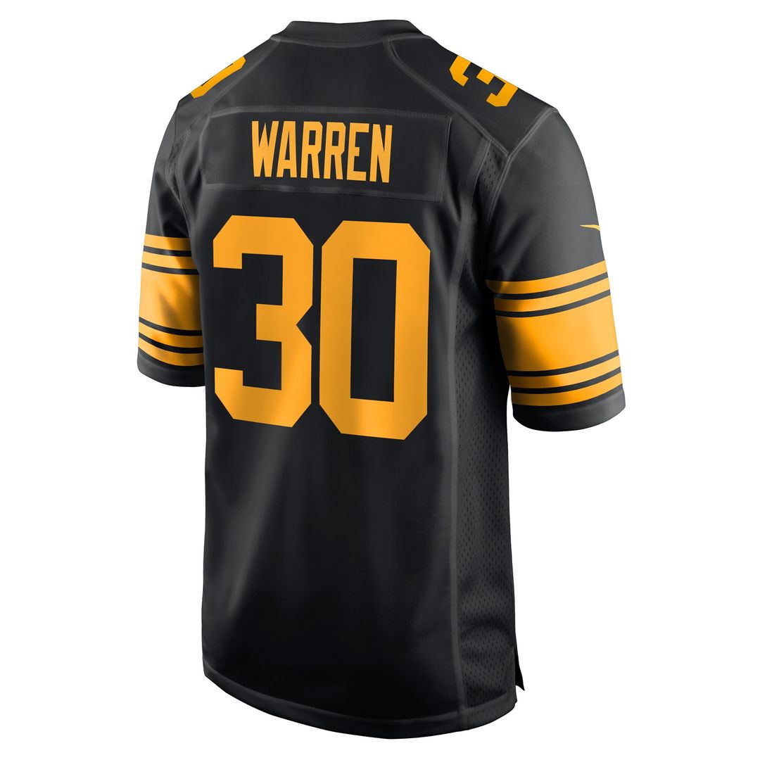 Jaylen Warren Pittsburgh Steelers Nike Alternate Game Jersey -  Black