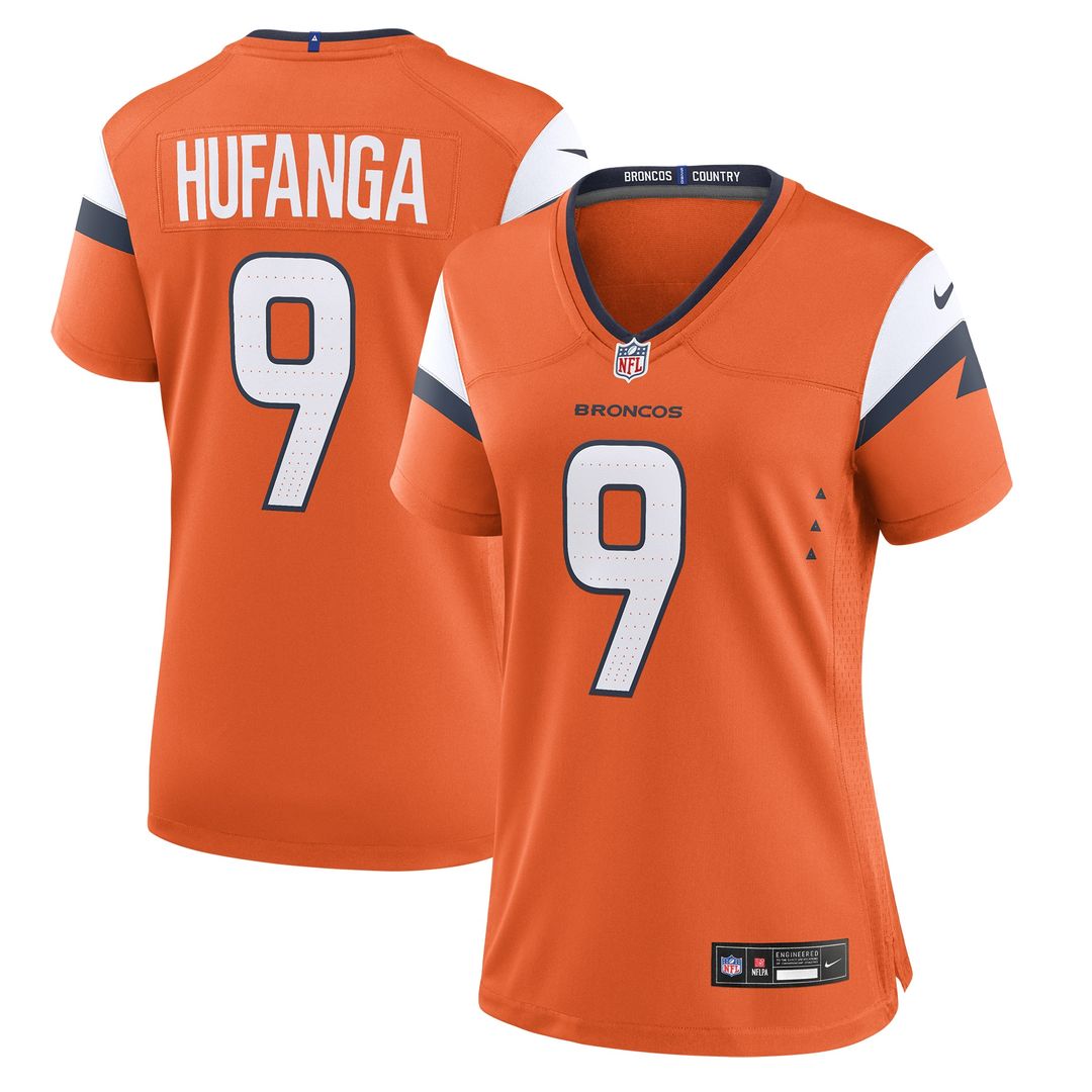 Talanoa Hufanga Denver Broncos Nike Women's Team Game Jersey -  Orange