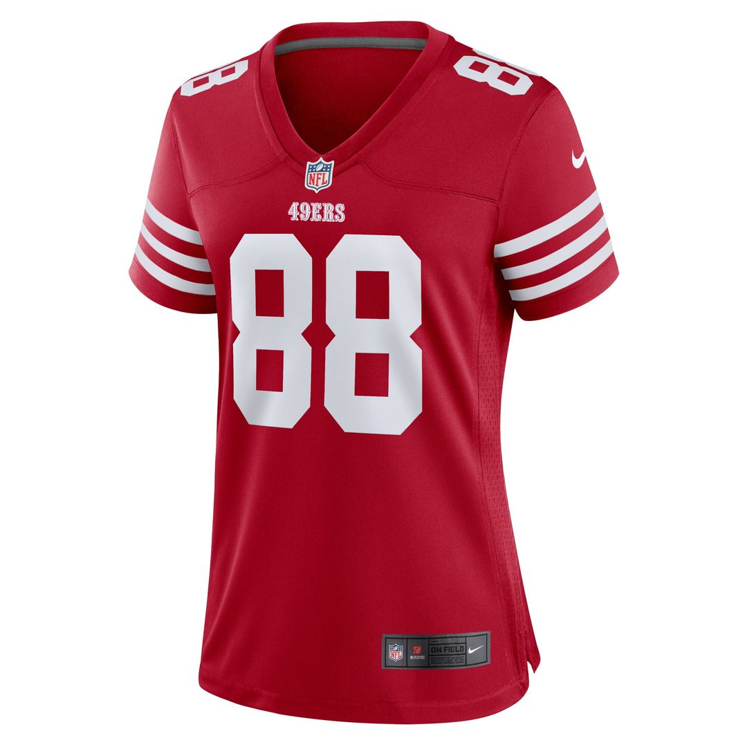 Jake Tonges San Francisco 49ers Nike Women's Team Game Jersey -  Scarlet