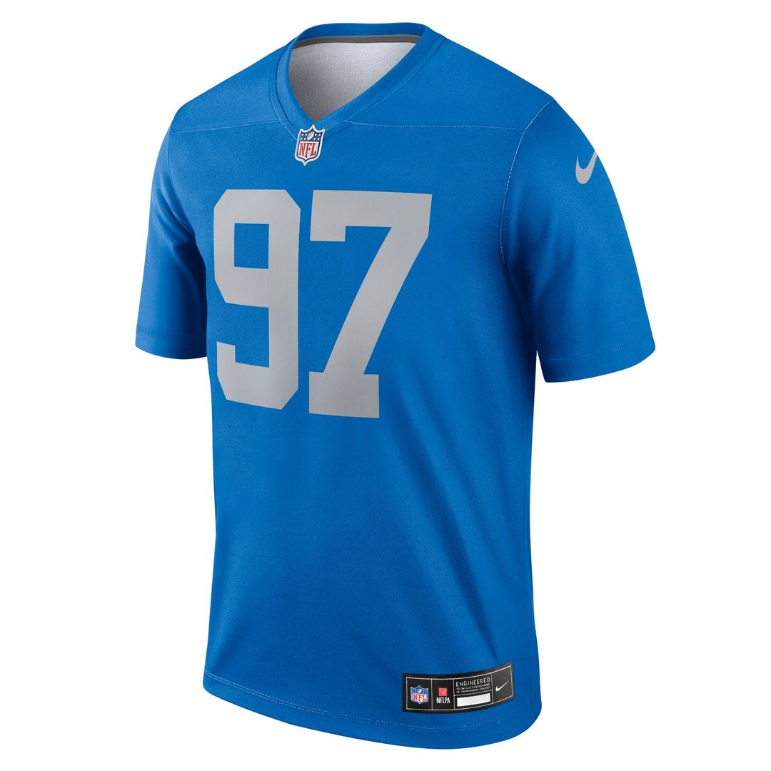 Aidan Hutchinson Detroit Lions Nike Legend Player Performance Top - Blue