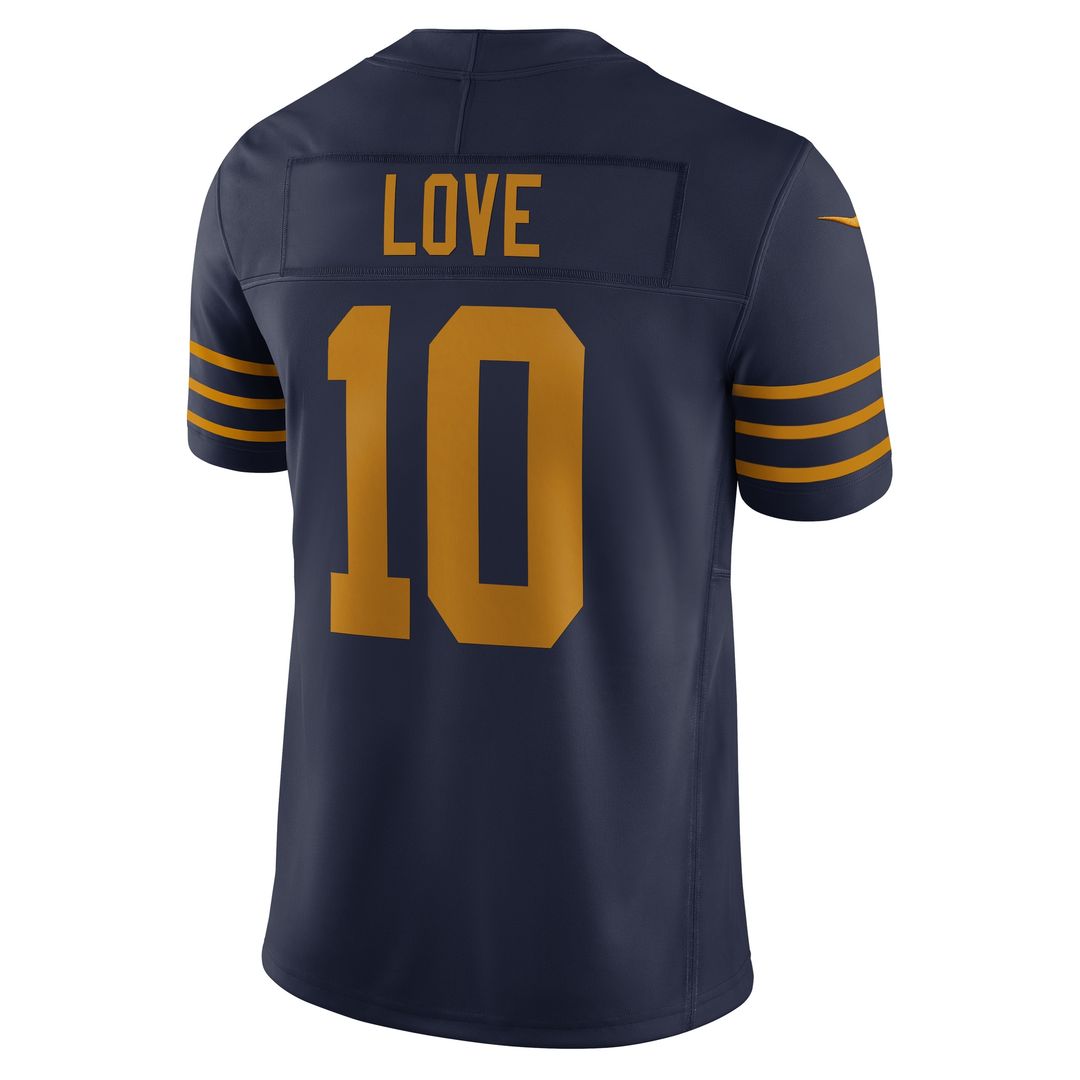 Jordan Love Green Bay Packers Nike The 1923 Classic Vapor F.U.S.E. Limited Jersey - Navy