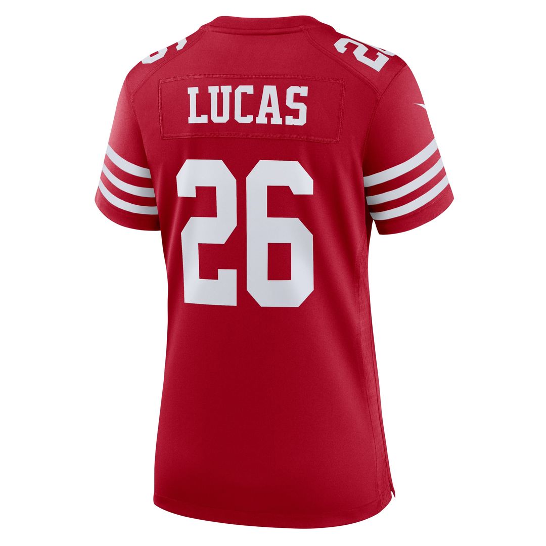 Chase Lucas San Francisco 49ers Nike Women's Team Game Jersey -  Scarlet