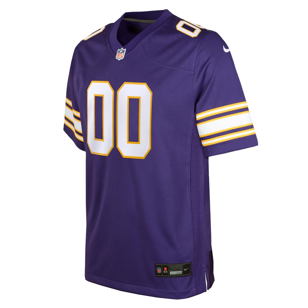 Minnesota Vikings Nike Youth Classic Custom Game Jersey - Purple
