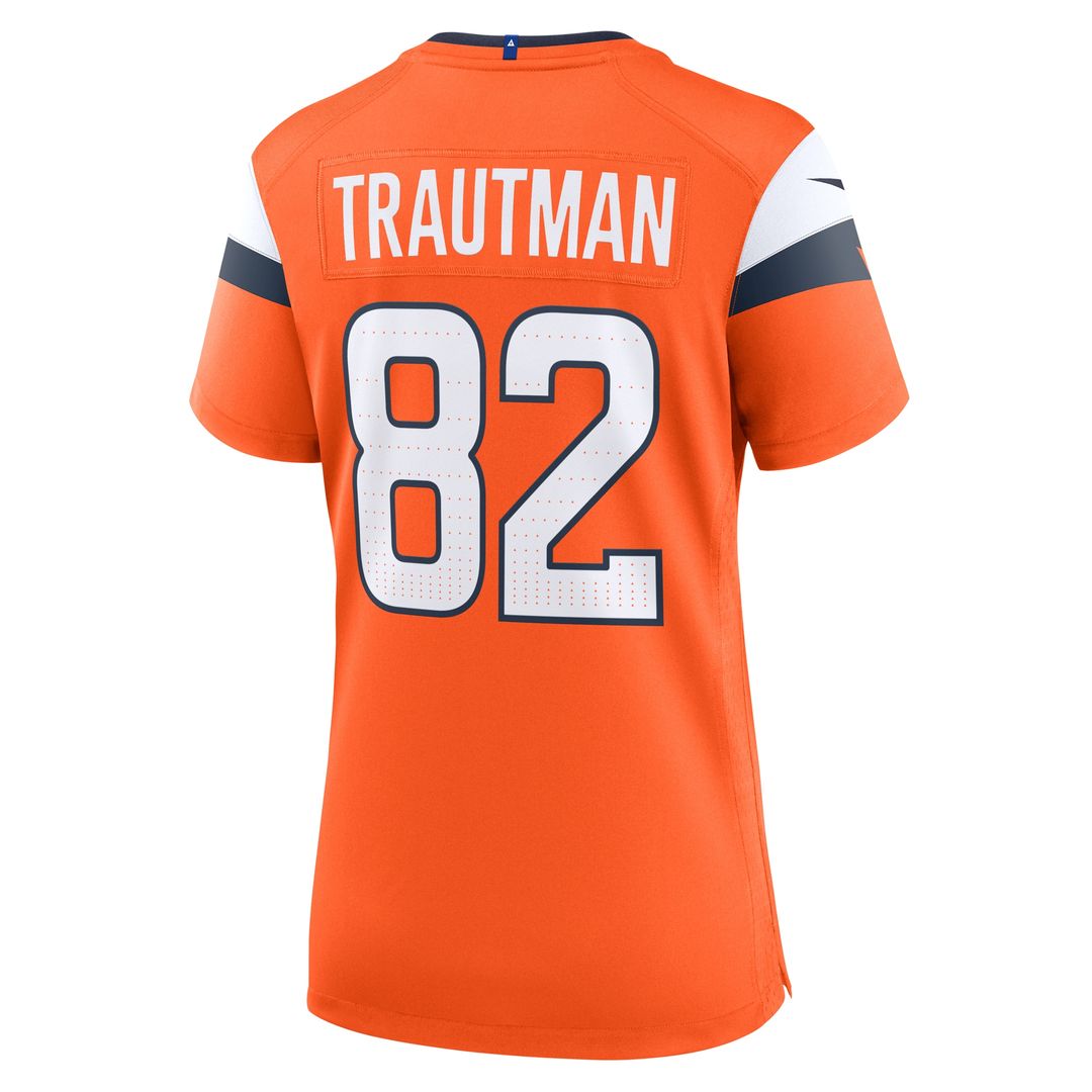 Adam Trautman Denver Broncos Nike Women's Team Game Jersey -  Orange