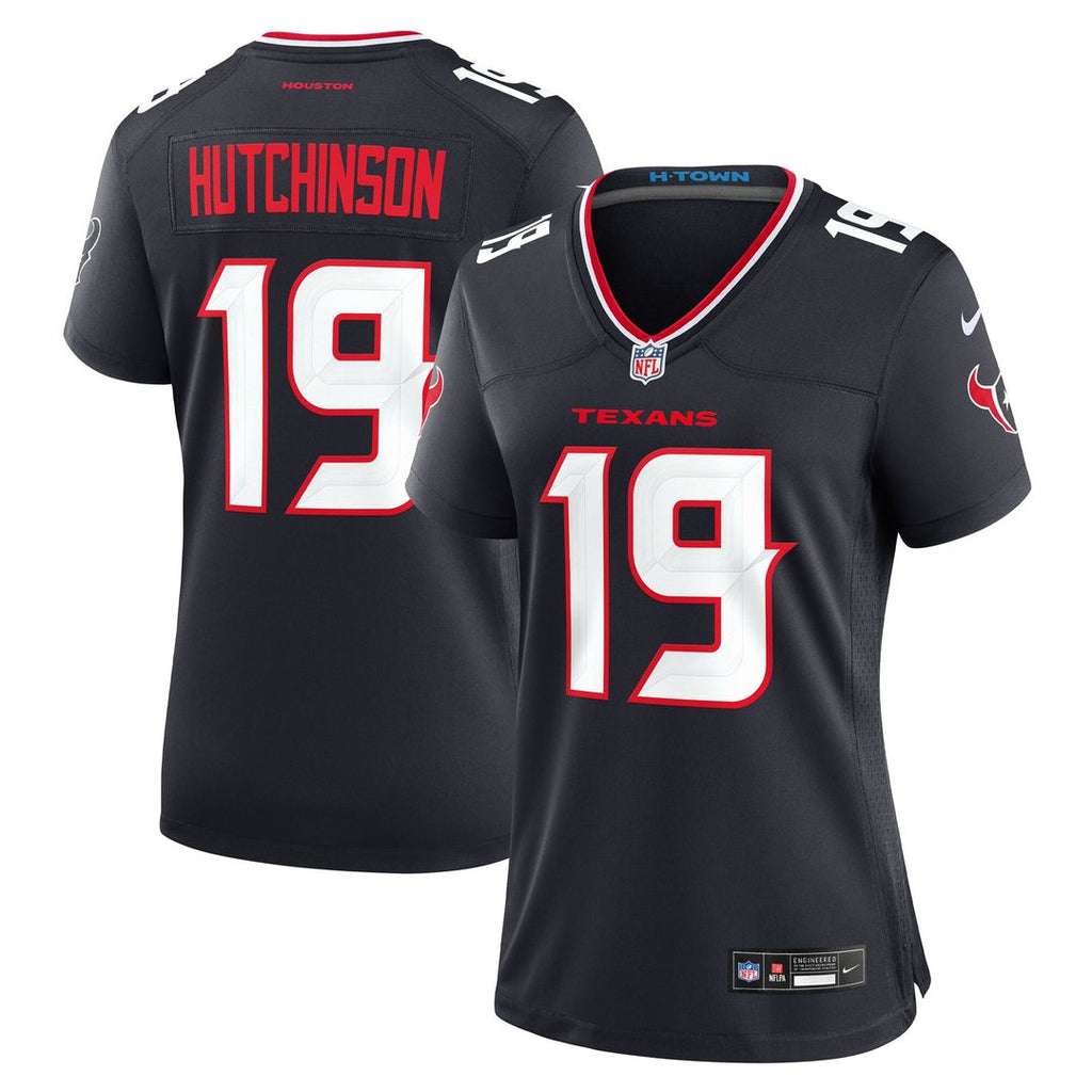 Xavier Hutchinson Houston Texans Nike Women's Team Game Jersey -  Navy