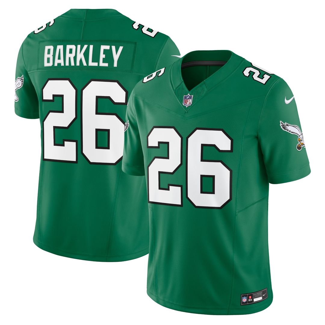 Saquon Barkley Philadelphia Eagles Nike Alternate Vapor F.U.S.E. Limited Jersey - Kelly Green