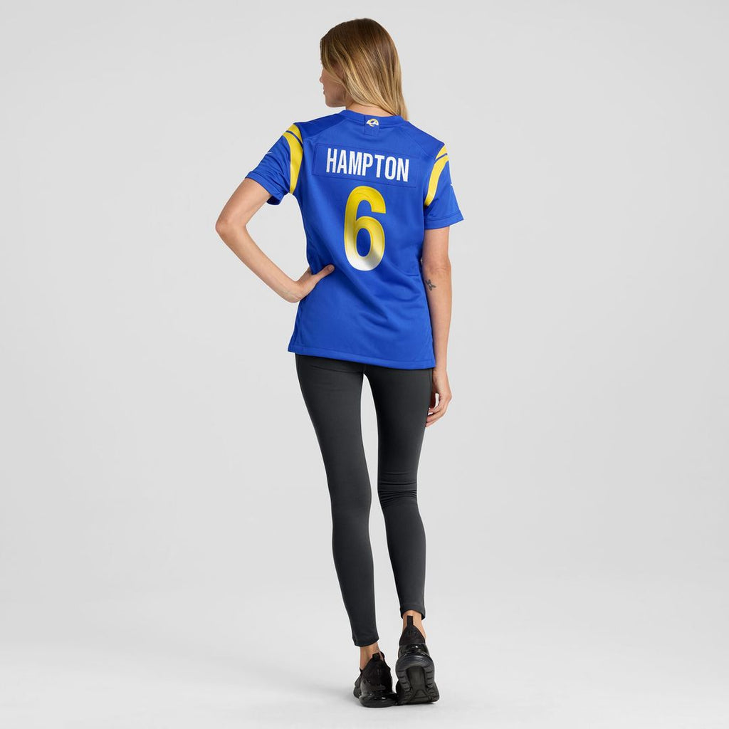 Nick Hampton Los Angeles Rams Nike Women's Team Game Jersey -  Royal