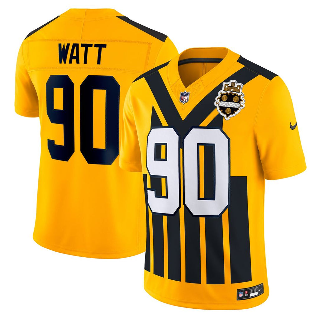 T.J. Watt Pittsburgh Steelers Nike Alternate Vapor F.U.S.E. Limited Jersey - Gold