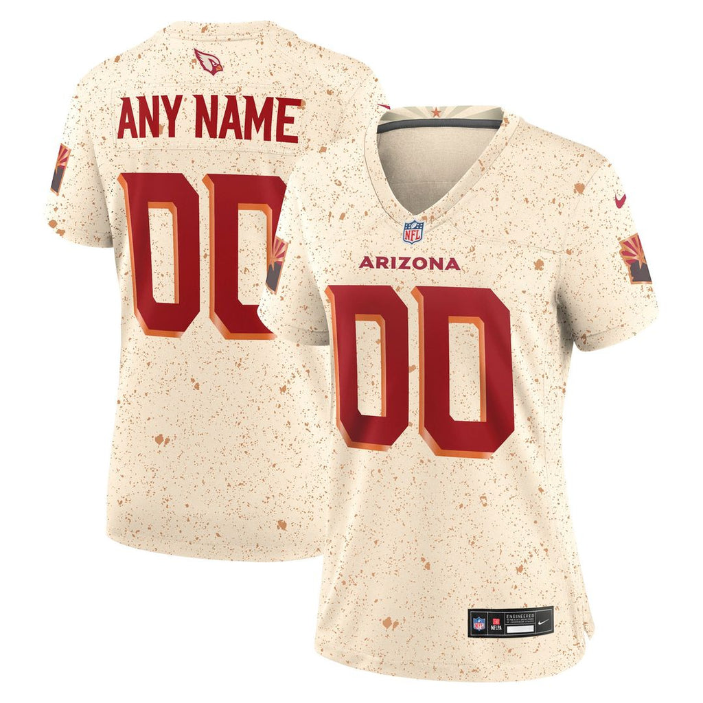 Arizona Cardinals Nike Women's 2025 Rivalries Collection Custom Game Jersey - Natural