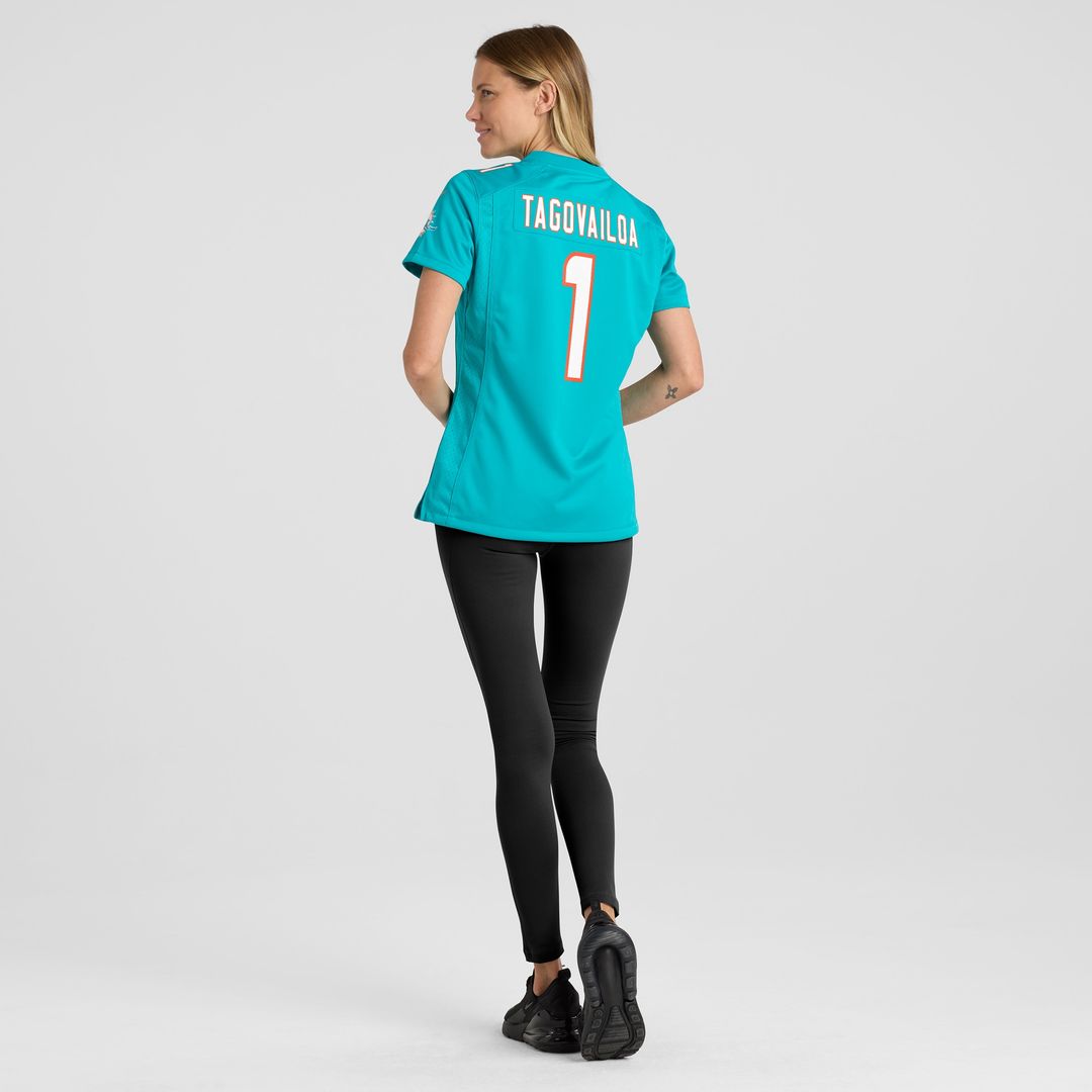 Tua Tagovailoa Miami Dolphins Nike Women's Game Jersey - Aqua