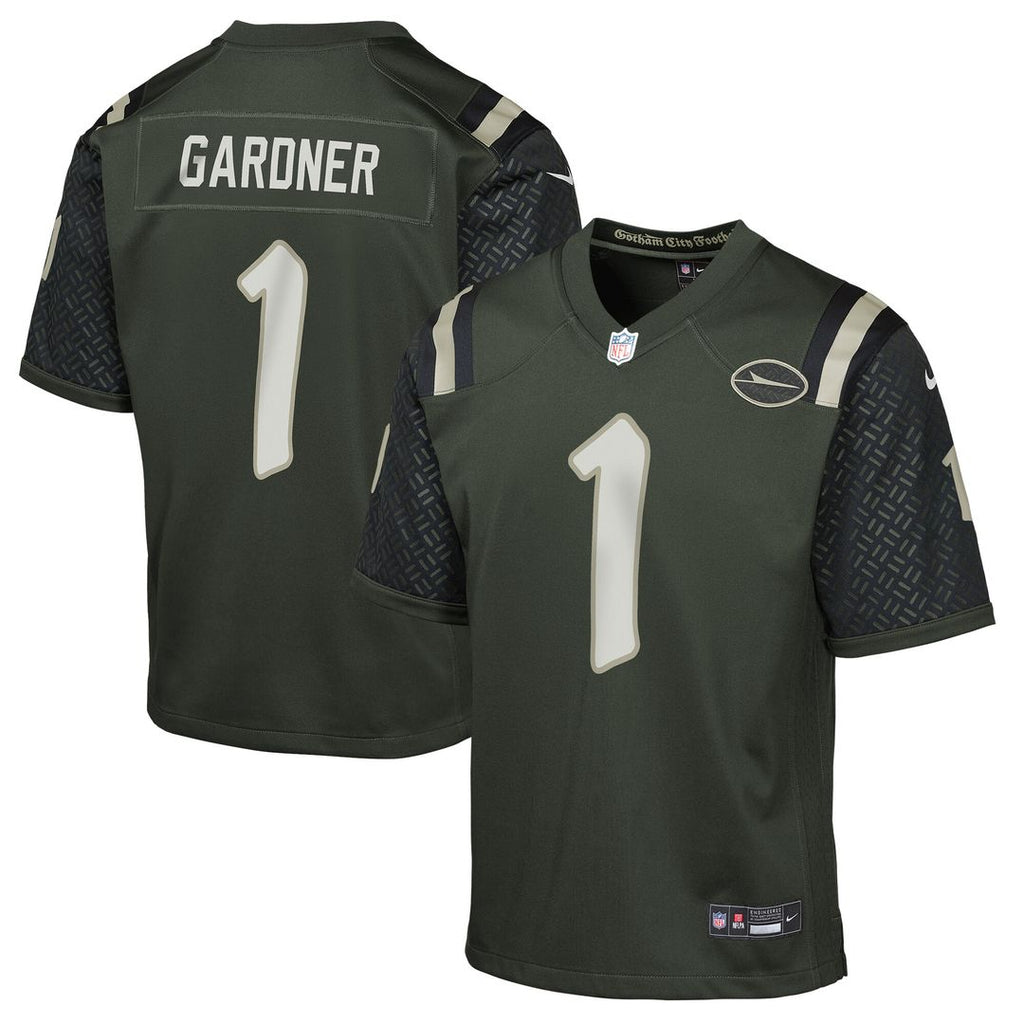 Ahmad Sauce Gardner New York Jets Nike Youth 2025 Rivalries Collection Game Jersey - Gotham Green