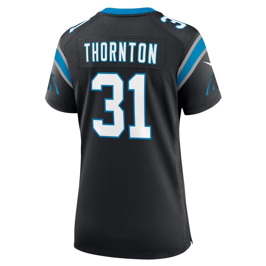 Corey Thornton Carolina Panthers Nike Women's Team Game Jersey -  Black