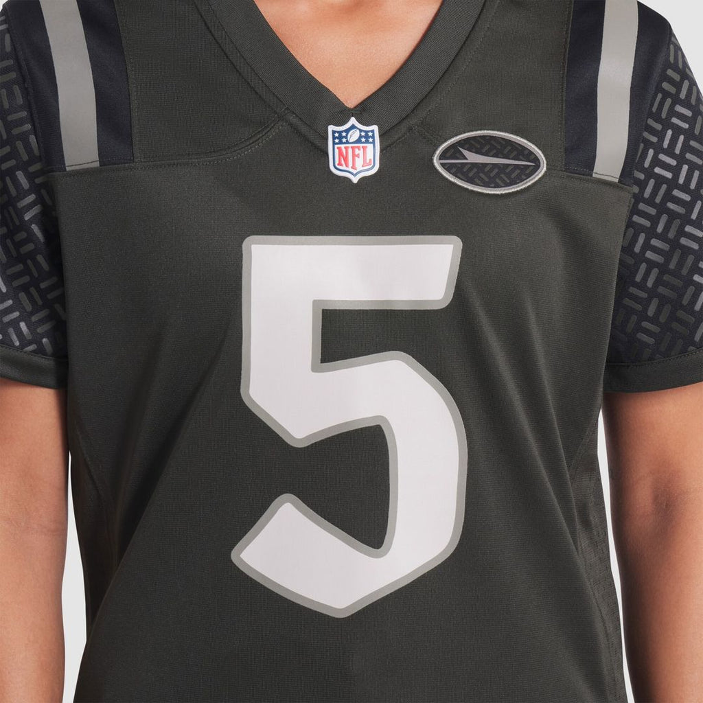 Garrett Wilson New York Jets Nike Women's 2025 Rivalries Collection Game Jersey - Gotham Green