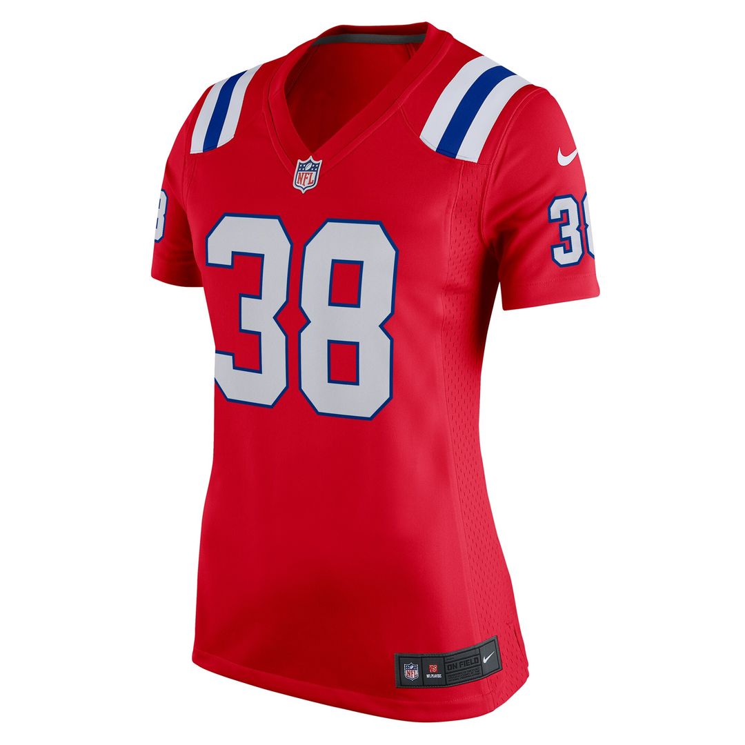 Rhamondre Stevenson New England Patriots Nike Women's  Team Game Jersey - Red