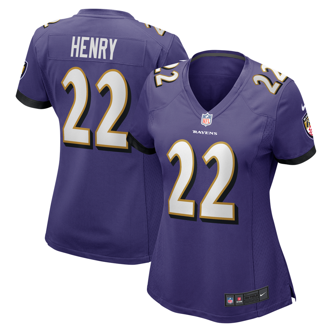 Derrick Henry Baltimore Ravens Nike Women's Game Player Jersey - Purple
