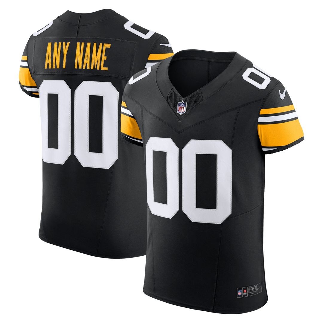 Pittsburgh Steelers Nike  Vapor F.U.S.E. Elite Custom Jersey - Black