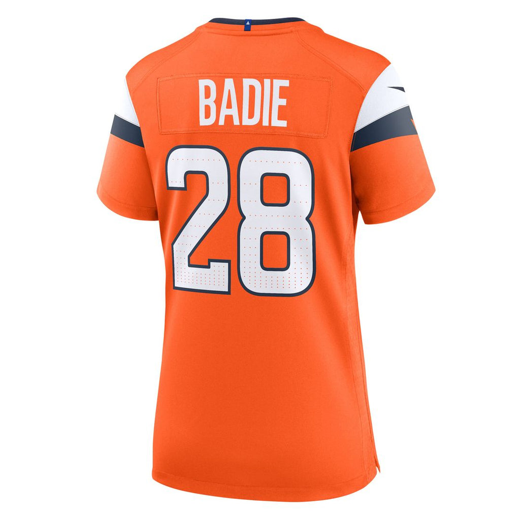 Tyler Badie Denver Broncos Nike Women's Team Game Jersey -  Orange