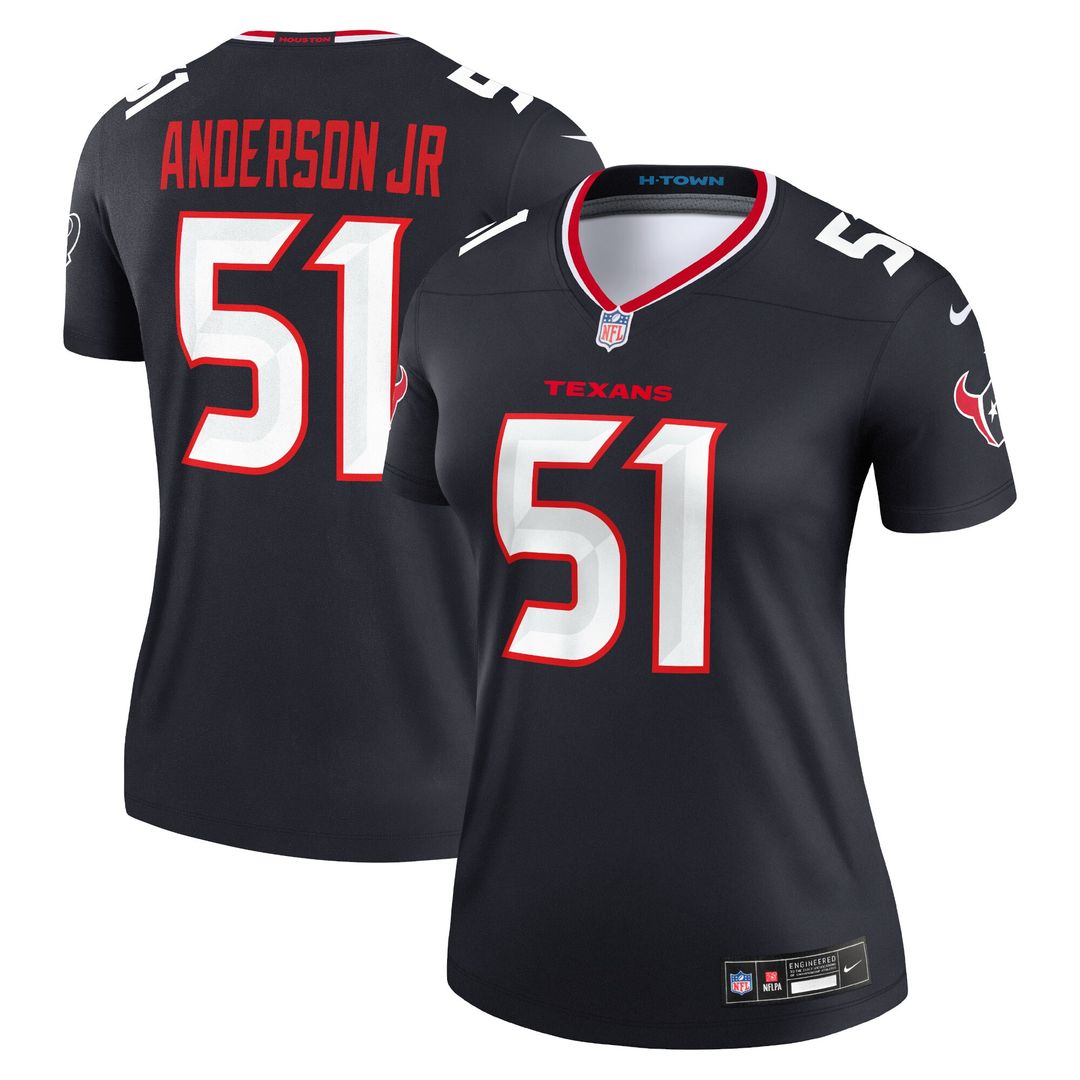 Will Anderson Jr. Houston Texans Nike Women's Legend Player Performance Top -  Navy