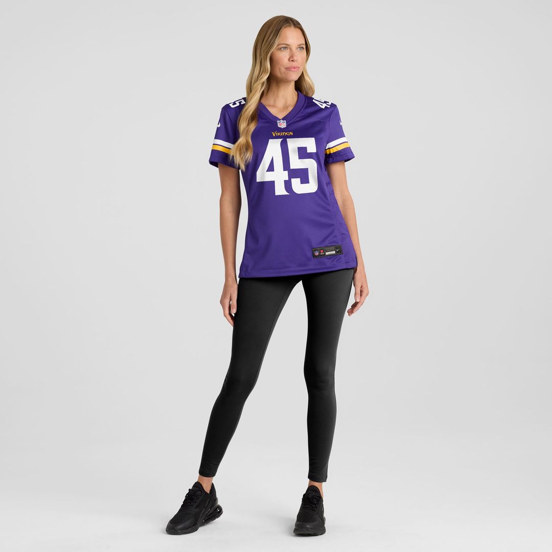 Troy Dye Minnesota Vikings Nike Women's Game Jersey - Purple