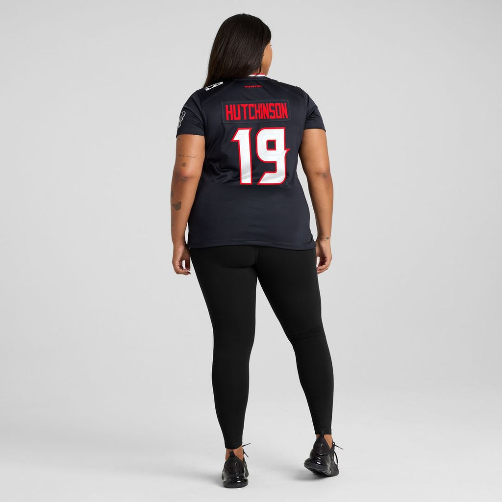 Xavier Hutchinson Houston Texans Nike Women's Team Game Jersey -  Navy