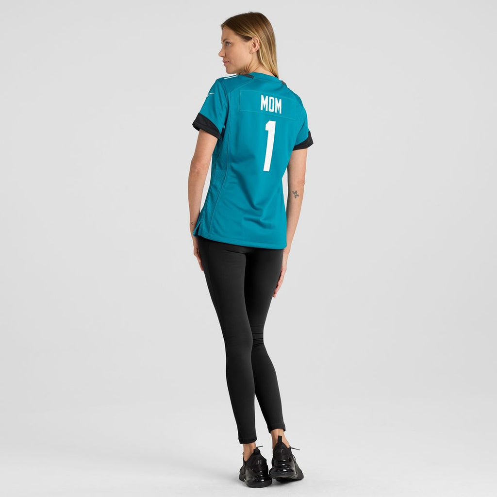 Number 1 Mom Jacksonville Jaguars Nike Women's Game Jersey - Teal
