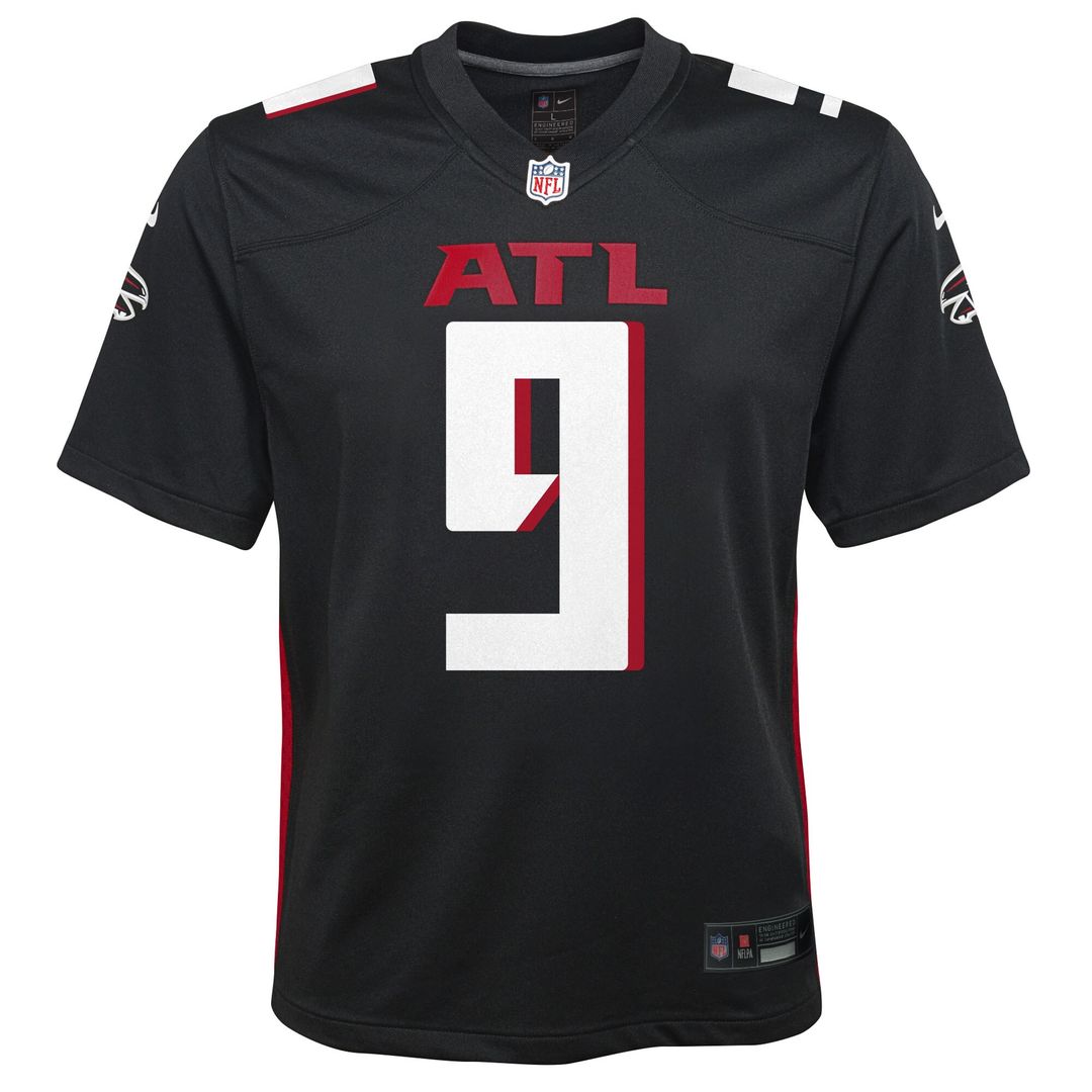 Michael Penix Jr. Atlanta Falcons Nike Youth Team Game Jersey - Black