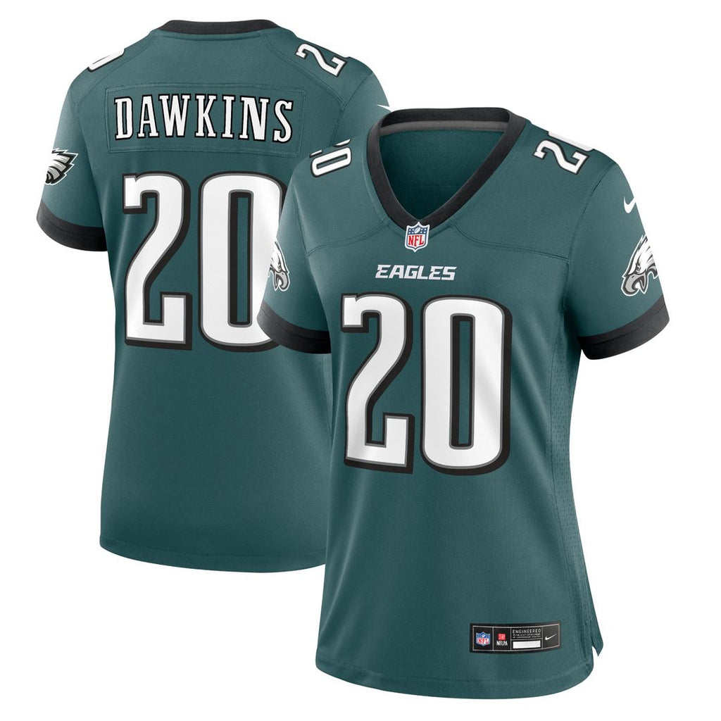 Brian Dawkins Philadelphia Eagles Nike Women's Retired Player Game Jersey - Midnight Green