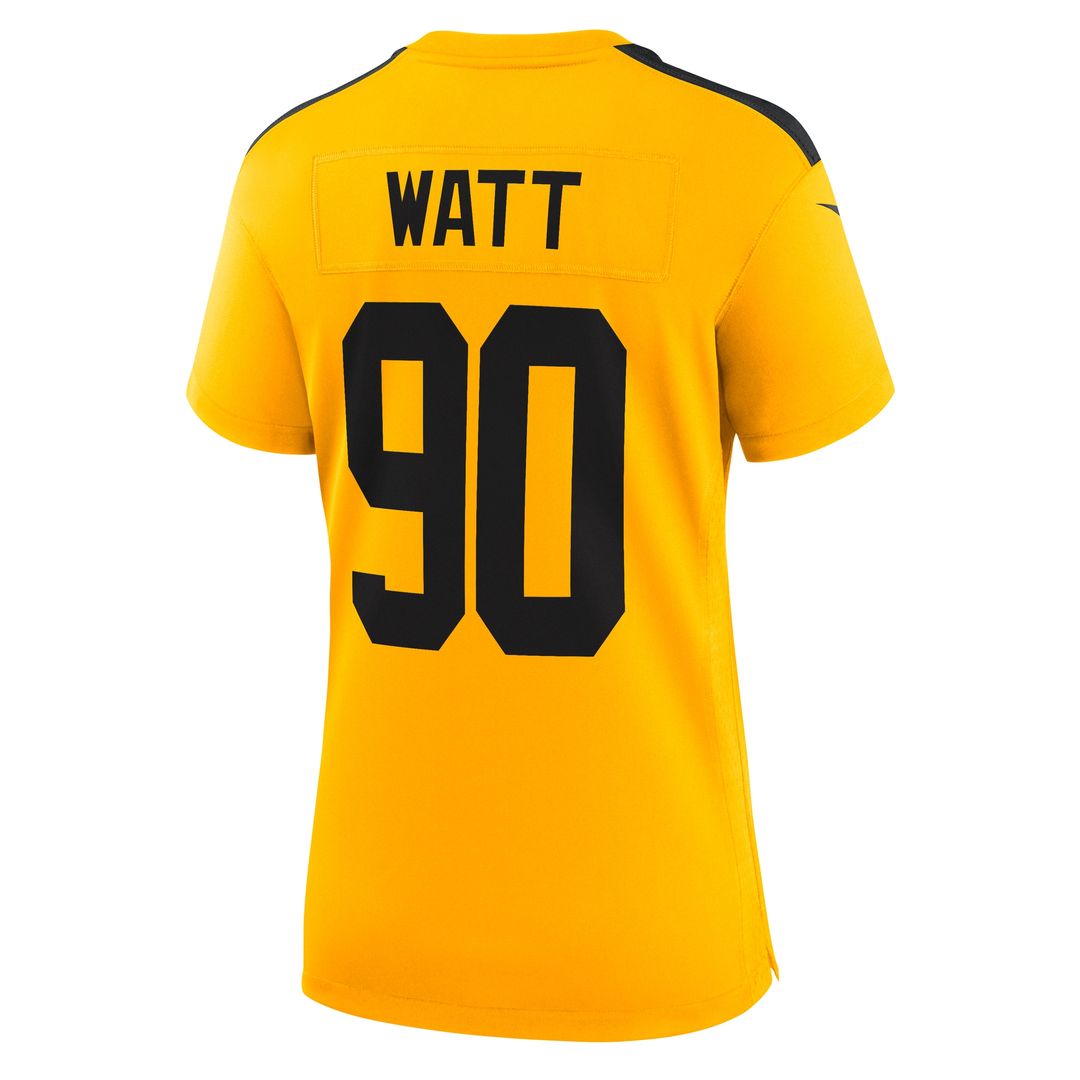 T.J. Watt Pittsburgh Steelers Nike Women's Alternate 1933 Throwback Game Jersey - Gold